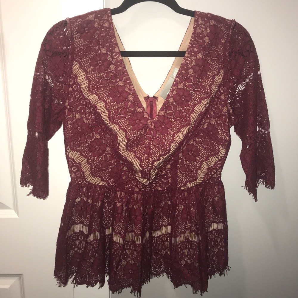 Anthropologie Maeve Lace top